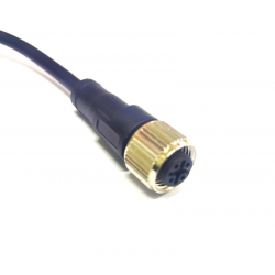 CABLE M12 FEMALE, 4 PINS,...