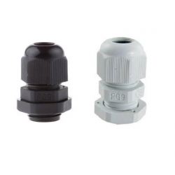 PG9 GLAND CONNECTOR, NYLON,...