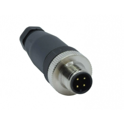 FIELD CONNECTOR M12 MALE 4...