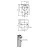 TL50S-C100   Bracket en L para torreta TL50