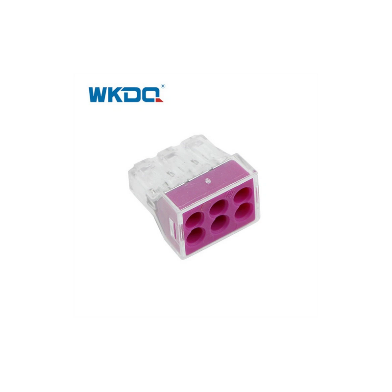773-106   Conector push-in union 6 pins, 2.5mm²