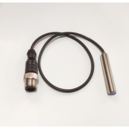 SIRL-0802NA-P12   Sensor inductivo  M8, Sn:2mm, NPN, rasante, pigtail M12, NA, largo