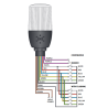 IF5M110ZM05    Torreta 5 colores en 1, 110 VAC, buzzer