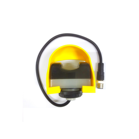BCS60-PR-0.3M12-G Botón capacitivo táctil, PNP, NA, cable 0.3m Q/D M12, con guarda, rojo