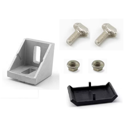 PAGS1036   Bracket de esquina interior para perfil de aluminio 45mm (Gusset) 4545E-10