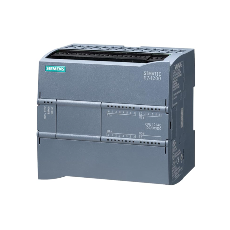 6ES7214-1AG40-0XB0   SIMATIC S7-1200, CPU 1214C, compact CPU, DC/DC/DC, I/O integrated: 14 DI. 24 V DC; 10 DO 24 V DC; 2 AI 0-10