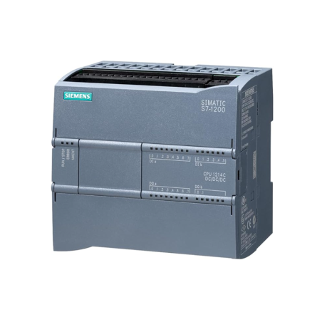 6ES7214-1AG40-0XB0   SIMATIC S7-1200, CPU 1214C, CPU compacta, DC/DC/DC, E/S integradas: 14 DI. 24 V DC; 10 DO 24 V DC; 2 AI 0-1
