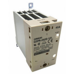 G3PA-240B-VD DC5-24 12 or 24VDC operation coil rating, a 5A carry current, and a 100mΩ maximum contact resistance.