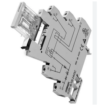 G2RV-SL700 DC24 Industrial relays 6 A and 24 V DC with socket.