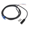 E2S-Q21 1M Compact square-type proximity sensor, detection surface: front