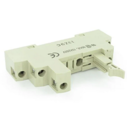 P2RF-05-E Female connector, surface/DIN rail mounting, 5 contacts, screw terminals.