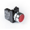 CM100DK  Red momentary metallic Push button, 1 N.O. contact