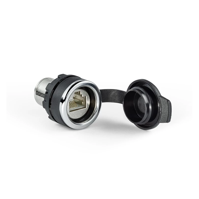 BRJ45   RJ45 Connector, female grommet, ethernet