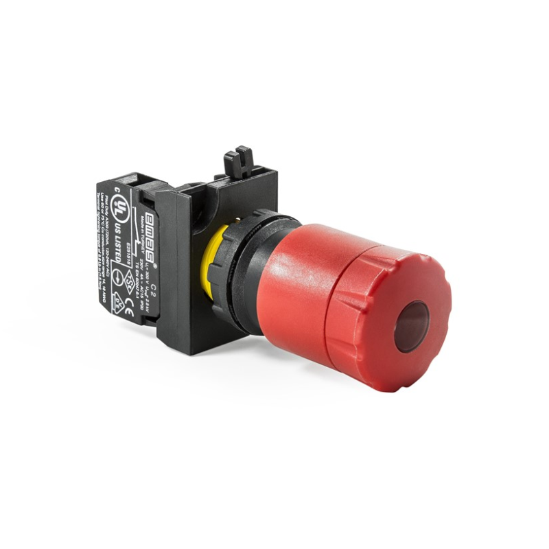 CP200ES30    Paro de emergencia plastico, +1 N.C, presionar-jalar para desenclavar, opcion indicador rojo