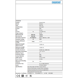 CP101S30   Selector plastico 3 posiciones,+2 contactos NA  enclavados