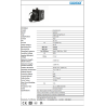 CP101S31   Selector plastico 3 posiciones,+1 contacto NA  enclavado, +1 contacto NA regreso por resorte
