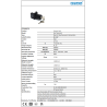 CP100AC20   Selector plastico 2 posiciones con llave,+1 contacto NA  Enclavado