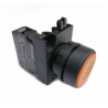 CP100FS  Yellow stay put plastic Push button, 1 N.O. contact