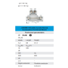 JUKKB 3   Clema doble nivel 2.5mm, tipo tornillo.  L68/H62/W5.2 mm