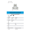 JUKK 3   Clema doble nivel 2.5mm, tipo tornillo.  L57/H62/W5.2 mm