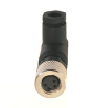 CDCH-M8A4P    Conector armable hembra M8, en ángulo 4 pines