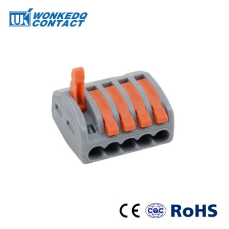 222-415   Conector de palanca para union 5 pins, 2.5mm²