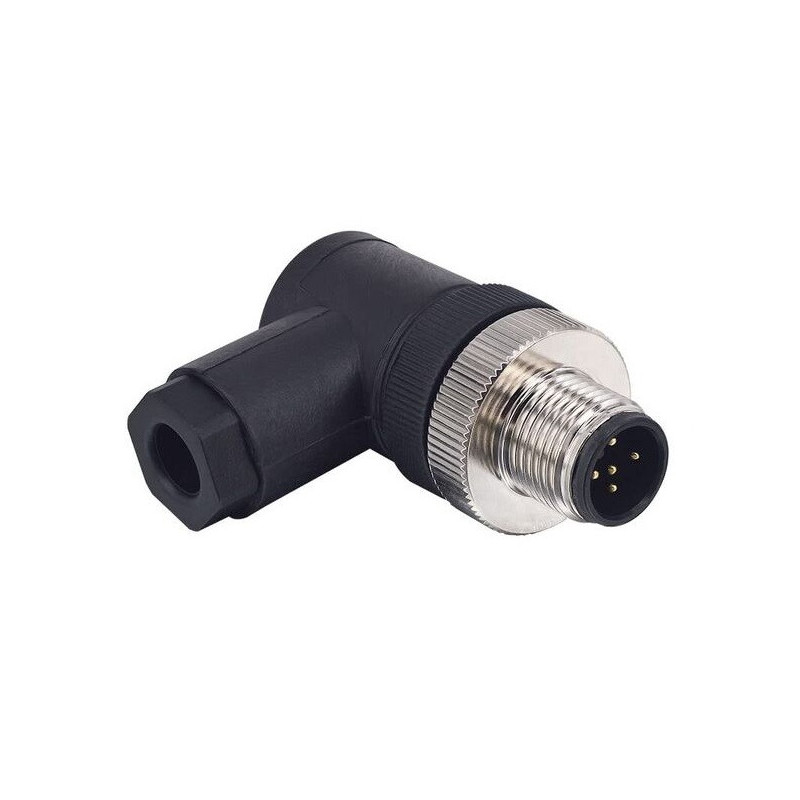 CDCM-M12A5P    M12 male field connector, angled 5 pins, PG9