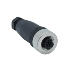CDCH-M12R5P    M12 female field connector, straight 5 pins, PG9