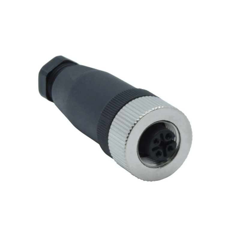 CDCH-M12R5P    M12 female field connector, straight 5 pins, PG9