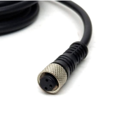 CHM8-R3P5M-B M8 female cable, 3 pin, straight, 5m cable, black