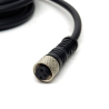 CHM8-R3P5M-B    Cable hembra M8, 3 pines, recto, cable de 5mts, negro