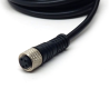 CHM8-R4P5M-B    Cable hembra M8, 4 pines, recto, cable de 5mts, negro