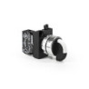 CM100S21 Metal selector 2 positions, 1 N.O. spring return contact