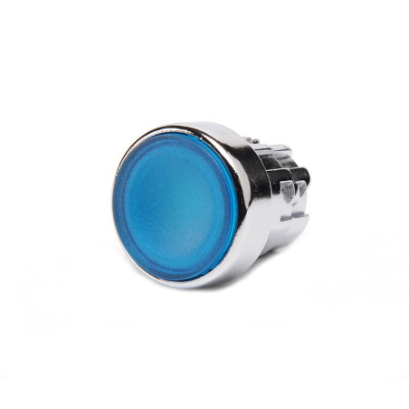 CMDM Blue momentary metal push button