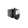 CP102K20HB-0-1 Double plastic push button 0-1 +1 NO + 1 NC, white-black