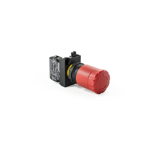 CP200E30 Plastic emergency stop, +1 N.C, push-turn release, 22mm