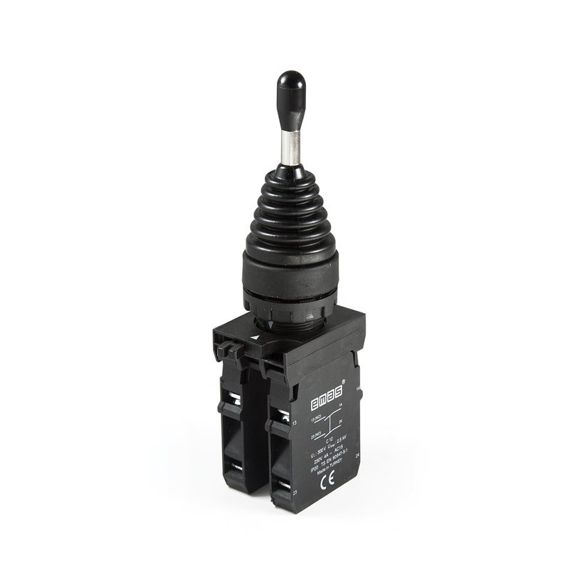 CP707DJ41    Joystick plastico, 4 posiciones contacto N.A.,regreso centro