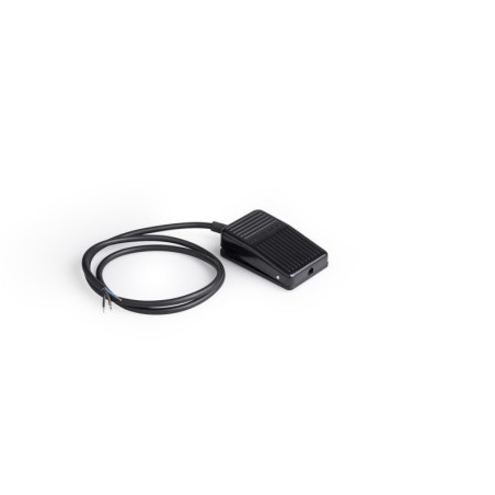 PDM11    Pedal electrico chico, plastico, 1 N.A., negro, cable 2mts