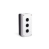 PY3BOS    Caja plastica para 3 botones de 22mm, gris-negro