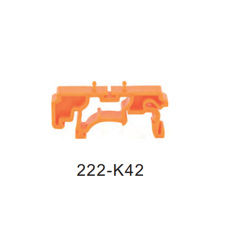 222-K42   Portador para riel din serie 222-P421